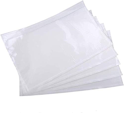 200 Pack 7.5" x 5.5" Clear Self-Adhesive Top Loading Packing List/Shipping - Image 3