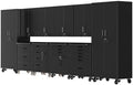 10-Piece Garage Storage Cabinets System Heavy Duty Workshop Set by FLIXELIO