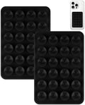 Yojaro 2 Pack Silicone Suction Phone Case Mount, Silicon Adhesive Smartphones Stand Sticky, Non Slip Suction Cup, Hands-Free Phone Accessories Holder for Selfies and Videos Black by Yojaro