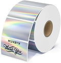 MUNBYN 2.25x1.25 Holographic Thermal Labels, 400 Sheets/1 Roll, Silver by MUNBYN