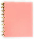 Talia Discbound Notebooks, Planner, Customizable, With 1" Gold Discs (Salmon, Midsize (7.5in x 9.75in)) by Talia
