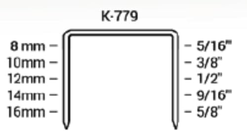 K-779/14, 9/16” Leg Length by 1/2" Wide Crown Heavy-Duty Galvanized Plier Staples, 5000 Per Package, for stapling Trays, Lids, Bags, Header Cards, Fastening End Caps and Container Inserts - Image 3