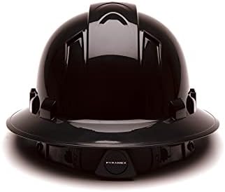Pyramex Ridgeline Full Brim Hard Hat 4 Point Ratchet Vented - Image 4