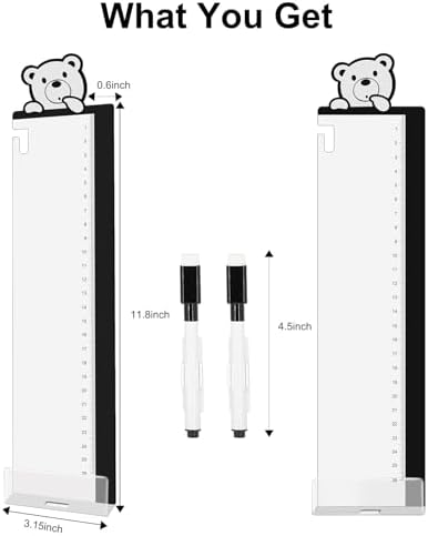 Office Desk Accessories 2pcs Monitor Memo Board Computer Message Board - Computer Side Panel Memo Creative Monitor Side Panel with Phone Holder Suitable for Office Home Desktop (with Grease Pencil) - Image 2