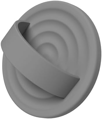 Magnetic Phone Grip for MagSafe, Silicone Ring Grip, Gray by COFFKER