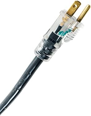 Woods Heavy Duty Extension Cords, 15Ft, 12 Gauge, 3 Conductor, Lighted End, Indoor/Outdoor Cord, SJTOW, Black, 32472 (Pack of 6) - Image 3