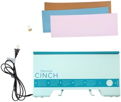 We R Memory Keepers Thermal Cinch Binding Machine Mint 12 Inch, Includes Thermal Book Binding Machine, Book Spines, and Clips, Create DIY Journals, Notebooks, Scrapbooks, Photo Books, and Documents by WeRMemoryKeepers