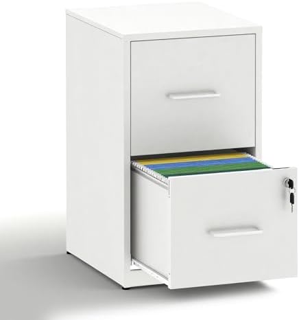 2 Drawer File Cabinet with Lock,Metal File Cabinet for Home Office by FLIXELIO