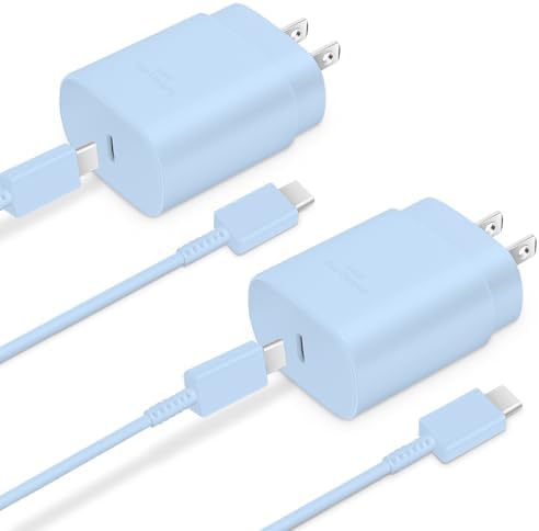 Type C Charger Fast Charging 2-Pack 25W Long 6FT USB C Cable by GUUSMART