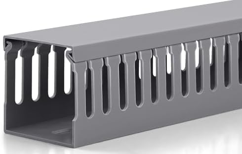 2" H x 2" W Cable Raceway, 99in Under Desk Wire Management Channel, Grey by ZhiYo