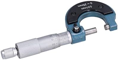 Outside Micrometer, Stainless Steel Thickness Measuring Tool with Wrench, 0-25mm Range, 0.01mm Precision - Image 5