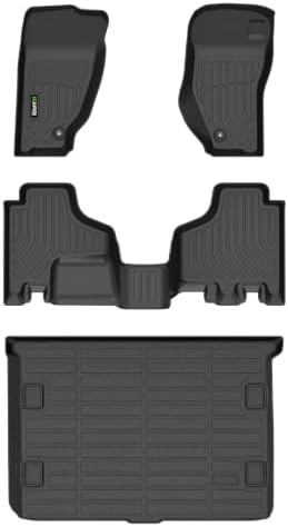Floor Mats & Cargo Liner Set Fit for Jeep Liberty 2008-2012 by HAFIDI