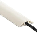 4FT Cord Cover Floor, Beige Cord Hider Floor, Extension Cable Cover Power Cord Protector Floor, Cable Management Hide Cords on Floor- Soft PVC Wire Covers - Cord Cavity: 0.47" (W) x 0.24" (H) by LZEOY