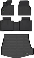 All Weather Car Floor Mats & Cargo Liner Set for Subaru Solterra 2023 2024 2025 2026/ bZ4X 2023 2024 2025 Custom Fit Accessories - Black by HAFIDI