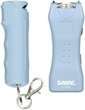 SABRE Pepper Spray & 2‑in‑1 Stun Gun with Flashlight Self Defense Kit – Fast Flip Top 10‑Second Safety Spray with Finger Grip & Keychain – Rechargeable Stun Gun, 1.60 µC Charge, 120‑Lumen LED Light by SABRE