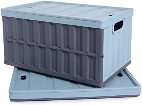 Citylife 2PC 64L Collapsible Storage Bins with Lids, Collapsible bins by CITYLIFEHomeOrganization