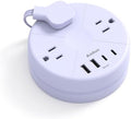 1FT Travel Power Strip with USB C, Cruise Approved Flat Plug Extension Cord by Addtam