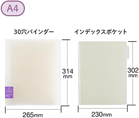 Far East Pape rules Brew beige A4 binder system wide 30 hole (japan import) - Image 3