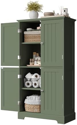 ChooChoo Bathroom Floor Cabinet with Adjustable Shelves - Image 6