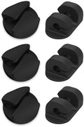 Scosche CMAA2R-6PKRP 6 Pack Adhesive Cable Management Clip Kit in Two Styles, Cord Organizer, Wire Holder for Desk, Nightstand, Phone Charger, Computer, Home, Office, Car, Black by Scosche