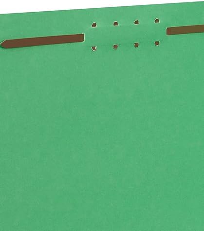 Staples Colored Reinforced Tab Fastener Folders Letter Size Green 50/Box - Image 5
