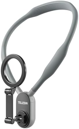 TELESIN Magnetic Neck Mount for Phones, Neck Phone Holder POV/Vlog Mount by telesin