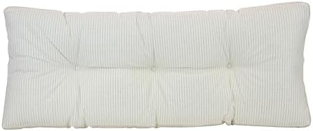 Klear Vu The Gripper Non-Slip Tufted Bench Cushion for Indoor Furniture, Assembled in USA, Entryway Storage, Bay Window, Corner Nook or Piano Seat, 43 Inches, Chenille Cream - Image 3