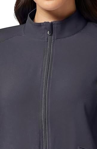 Cherokee iFlex Scrub Jacket for Women 2 Pocket Zip Front - Image 5