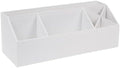 Bigso Elisa Desktop Organizer - Durable Office Desk Organizer with 7 Compartments for Office Supplies and Accessories - 13.1 in x 4.9 in x 4.9 in - White by Bigso