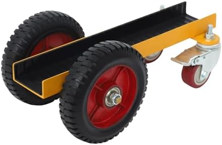 Four-Wheel Panel Handling Trolley, Panel Dolly Heavy Duty Door Cart with Anti-Fall and Anti-Tilt for Plasterboard, Wheels Panel Cart for Homes Warehouses Renovations Construction Sites - Image 3