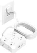 2 Prong Power Strip, WRXDMC 2 Prong to 3 Prong Outlet Adapter by WRXDMC