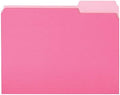 Amazon Basics File Folders for Organization, Letter Size, 1/3 Cut Tab, Pink, 36-Pack by AmazonBasics