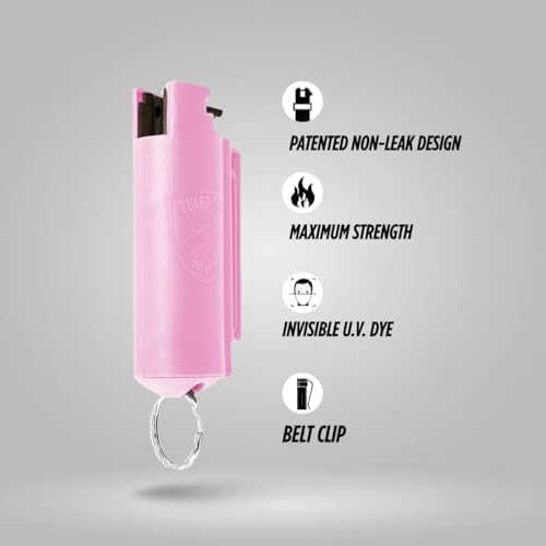Guard Dog Security Quick Action Pepper Spray Self Defense Keychain, Maximum Strength 1.44 MC, OC Spray, 16-Foot Range, Twist-Lock Safety, Belt Clip for Easy Carry for Women and Men, Made in USA - Image 3