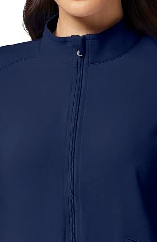Cherokee iFlex Scrub Jacket for Women 2 Pocket Zip Front - Image 5