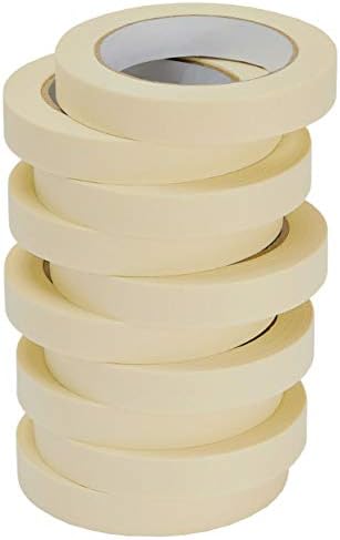 Lichamp Masking Tape 30 Pack General Purpose Beige White Color, 0.75 inch x 55 Yards x 10 Rolls (550 Total Yards), for Painting, Home, Office, School Stationery, Arts, Crafts etc. (3004) - Image 5