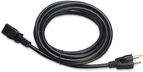 Amazon Basics Computer Monitor TV Replacement Power Cord, 12 ft, 24 count, Black - Image 4