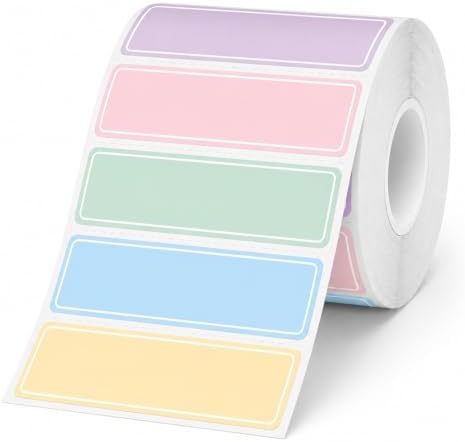 300PCS Removable Labels, 1x3 Removable Colored Labels Stickers, Writable Stickers for Home & Office, Smudge-Proof Finish, Residue-Free Removal, for Food Containers, Classroom, Storage by STARLIBOO