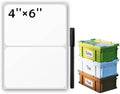 JIEHENG 100Pcs Large White Labels for Storage Bins,6x4 Inch Labels by JIEHENG