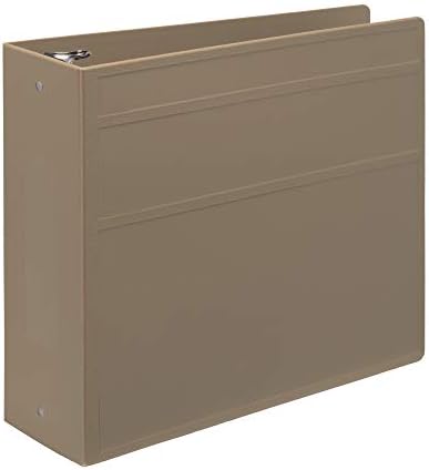 Carstens 4-Inch Heavy Duty 3-Ring Binder - Side Opening, Sand, Durable Plastic, Precision No-Gap Rings, Waterproof Cover, No Pockets, Holds 600 US Letter Sheets, BPA-Free, Made in USA (1846-3R) - Image 6