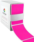 ChromaLabel Colored Labels, 2 x 3 Inch Fluorescent Pink, 250/Box by ChromaLabel
