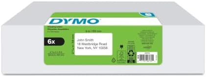DYMO Authentic LW Large Shipping Labels DYMO Labels for LabelWriter Label Printers, 2-5/16" x 4, Print Up to 6-Line Addresses, 6 Rolls of 300 (1800 Total) by Dymo%C2%AE
