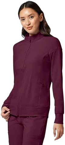 Cherokee iFlex Scrub Jacket for Women 2 Pocket Zip Front - Image 2
