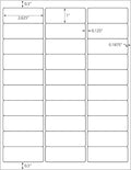 1" X 2-5/8" Address Labels 30 Per Sheet Sticker Paper for Laser and Inkjet Printers, 8.5"×11" White- 6000 Labels by LabelMore