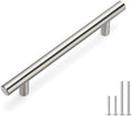 homdiy Cabine Handles Brushed Nickel Drawer Pulls - HD201SNB Cabinet Hardware 4in Hole Centers Cabinet Pulls for Kitchen Cabinets by homdiy