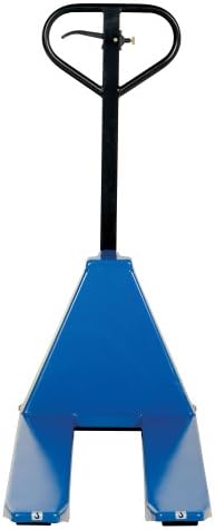 Vestil L-220-HD Steel Hand Pump Tote Lift 58 in. x 21 in. x 50 in. 3000 Lb. Capacity Blue - Image 3