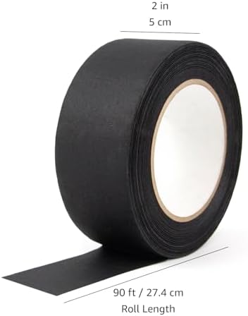 Amazon Basics No Residue, Non-Reflective Gaffers Tape for Photography, 2 inch x 90 feet, Black (Pack of 2) - Image 5
