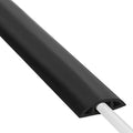 Floor Cord Cover 10ft, Cord Hider Floor Black, Floor Cable Management Prevent Cable Trips, Floor Cable Cover Wire Covers for Electric Power Cords, Cord Protector Cord Cavity W0.47in x H0.28in by ZhiYo
