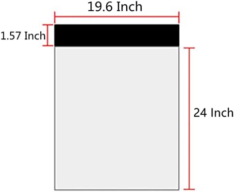 19.6 X 24 Inches White Poly Mailers，Large Self-Sealing Shipping Bags 6 Pcs - Image 2