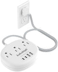 Small Extension Cord with USB C - 5 FT Short Extension Cord by YourBetterchoice