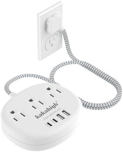 Small Extension Cord with USB C - 5 FT Short Extension Cord by YourBetterchoice